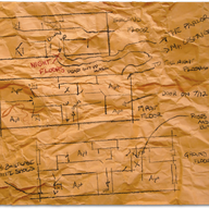 Carte manuscrite du Macallistar