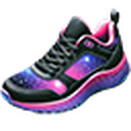 Pink and Black Sneakers